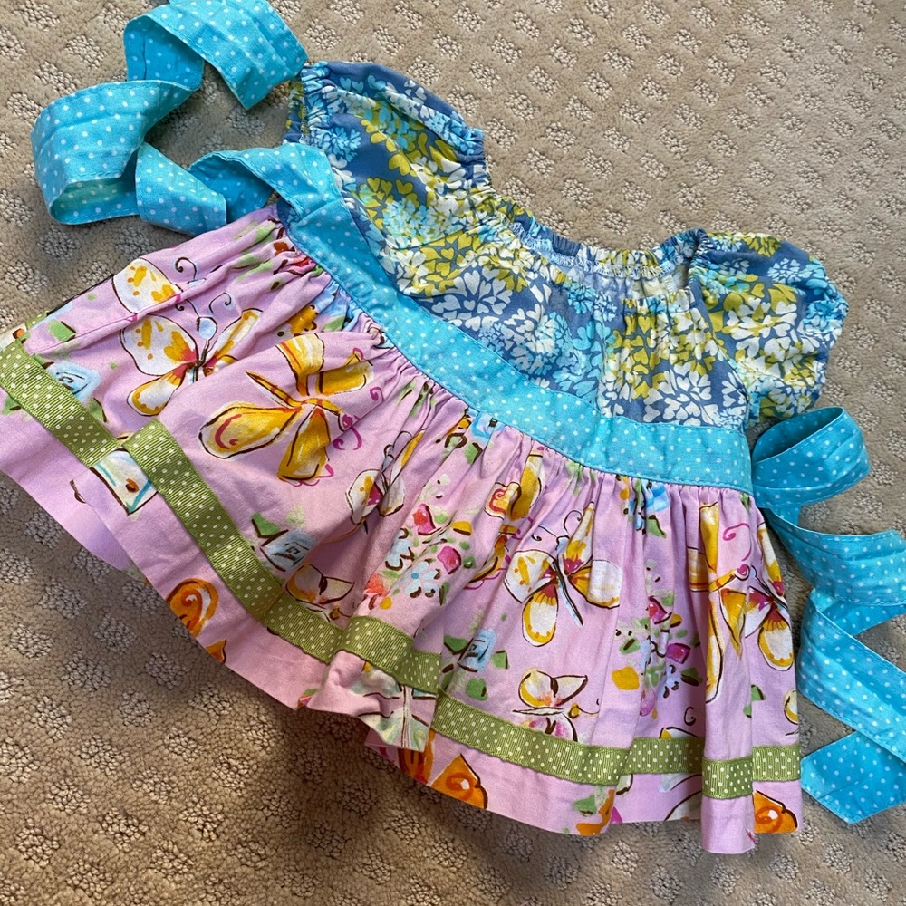 🦋Matilda Jane Platinum peasant dress🌷